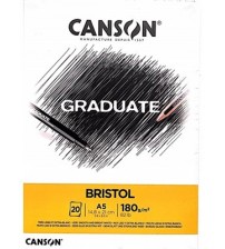 Canson Graduate 180 gr A5 20yp Bristol